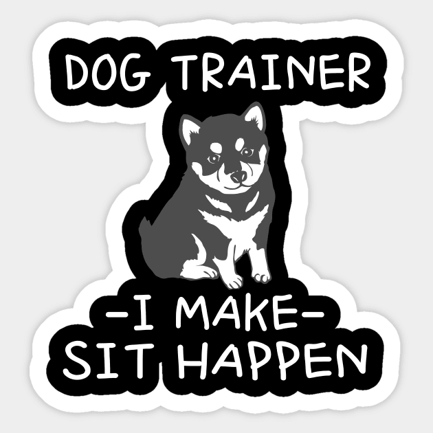 dog trainer Sticker by SpaceImagination